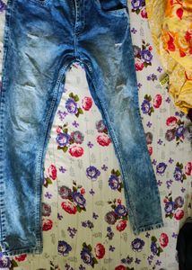 Acid Wash Denim Jeans