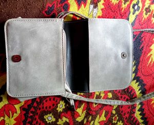 Quit Cat Look😺 Silver Sling Bag 👜