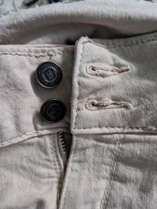 Beige Colour Women Jeans