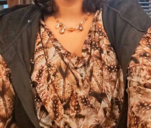 Feather Print Top