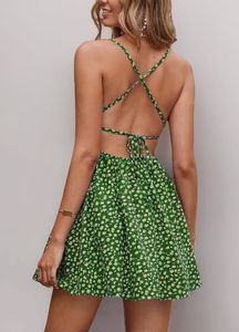 Backless Floral Mini Dress | Amazon