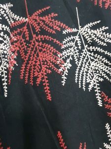 Cotton Straight Black Long Kurti