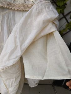 Cream Kurta Sharara Set