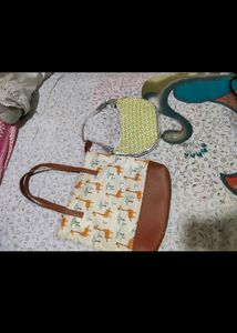 Combo Of Tote Bag And Purse