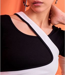 Chic Black & White Top