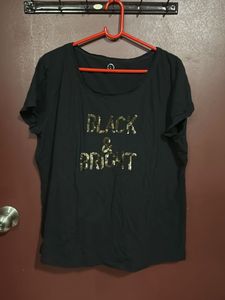 Black & Bright Sequin Tee