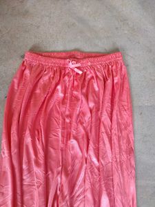 Vintage Pink Lace Trim Lounge Pants