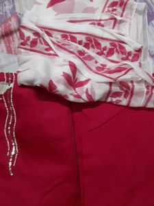 Mazenta Colour Glace Cotton Suit