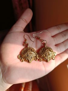 Dokra Maa Durga Set With Earrings