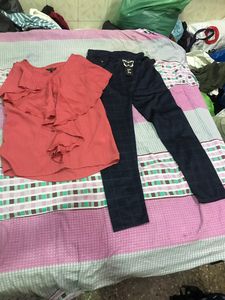 Women Top And Pants Set