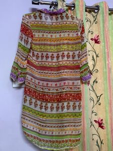 A Beautiful Biba Kurti With Leggings