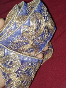 Lace Dress Material Embroidery Nevy Blue