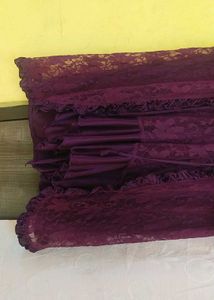 Vintage Purple Lace Lingerie Set Night Dress