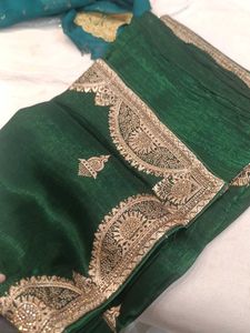 Elegant Green Saree