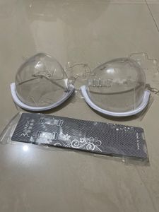 Imported Plain Woman Transparent Plastic Bra