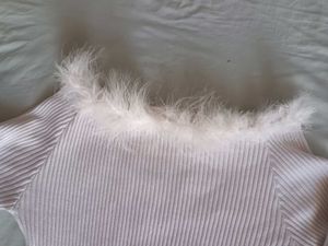 White RIBBED TOP