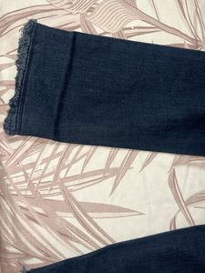 Dark Blue Distressed Jeans