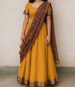 Mustard Lehenga Choli