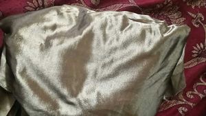 Hand Work Shrug And Gold Silk Lahaga Choli Set