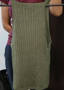 H&amp;M Olive Green Stripes Top