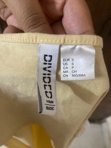H&amp;M - Butter Yellow Cute Halter Top