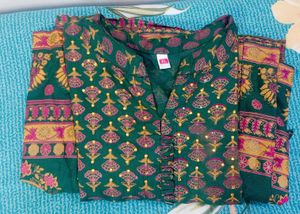 Green Anarkali Kurta