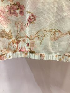 Beautiful Floral Ruffle Mesh Top