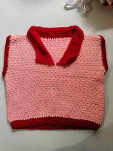 Crochet Knit Sleeveless Top