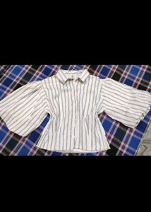 Combo Of Two Fluffy Sleeves Crop Top