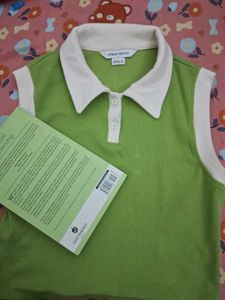 Green Polo Tank Top