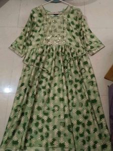 Green Ethnic Gown