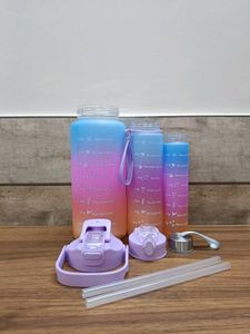 Motivational Water Bottles - Set of  3