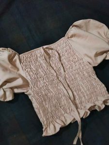 Smocked Puff Sleeve Top