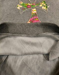 Imported Floral Print Hoodie