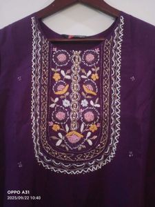 New Partywear Suit With Organza Dupatta
