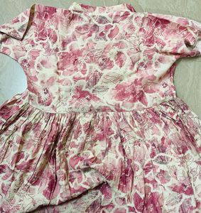 Floral Print Dress - XL Size