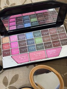 Combo of Hair Curlers, Eye Shadow pallet, Liquid L