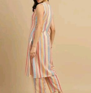 Striped Kurta Set