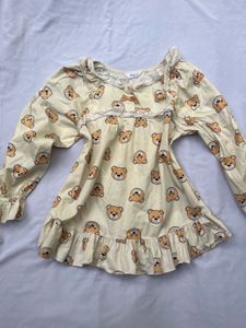 Cute Bear Print Top