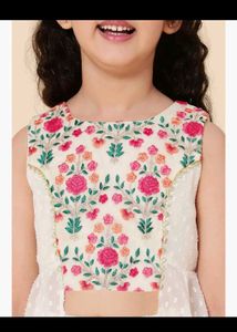 Girl's Festive Embroidered Sharara