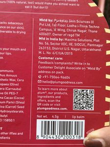 Plum Candy Melts Lip Balm