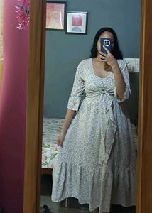 Midi dress with matching shrug