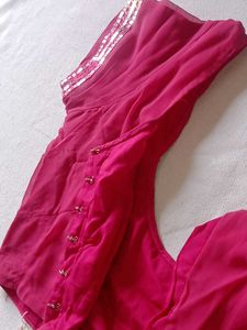 Magenta Saree
