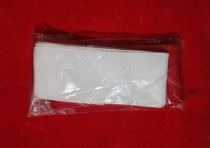 White and red ribbon hair accessories
