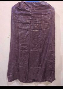 Purple heavy work saree