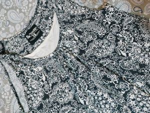 Black Floral Print Sleeveless Top