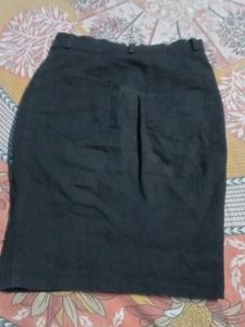 Shirt And Denim Skirt Black 🖤 New
