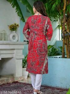 Paisley Print Kurta pls comment ur size after orde