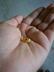 Gold Flower Earrings 18crt