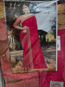 Elegant Pink Saree